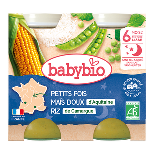 Petits Pots Petits Pois Maïs Riz Bio (dès 6 mois) - 2x200g