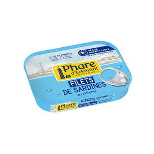 Filets de sardines pêche responsable au naturel