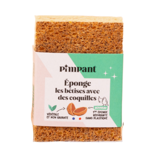 Eponges grattantes aux coquilles de noix x 2