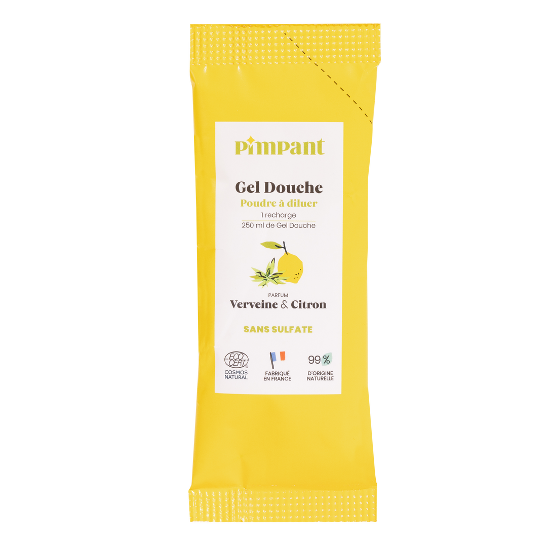 Recharge Gel Douche Verveine Citron en Poudre à Diluer