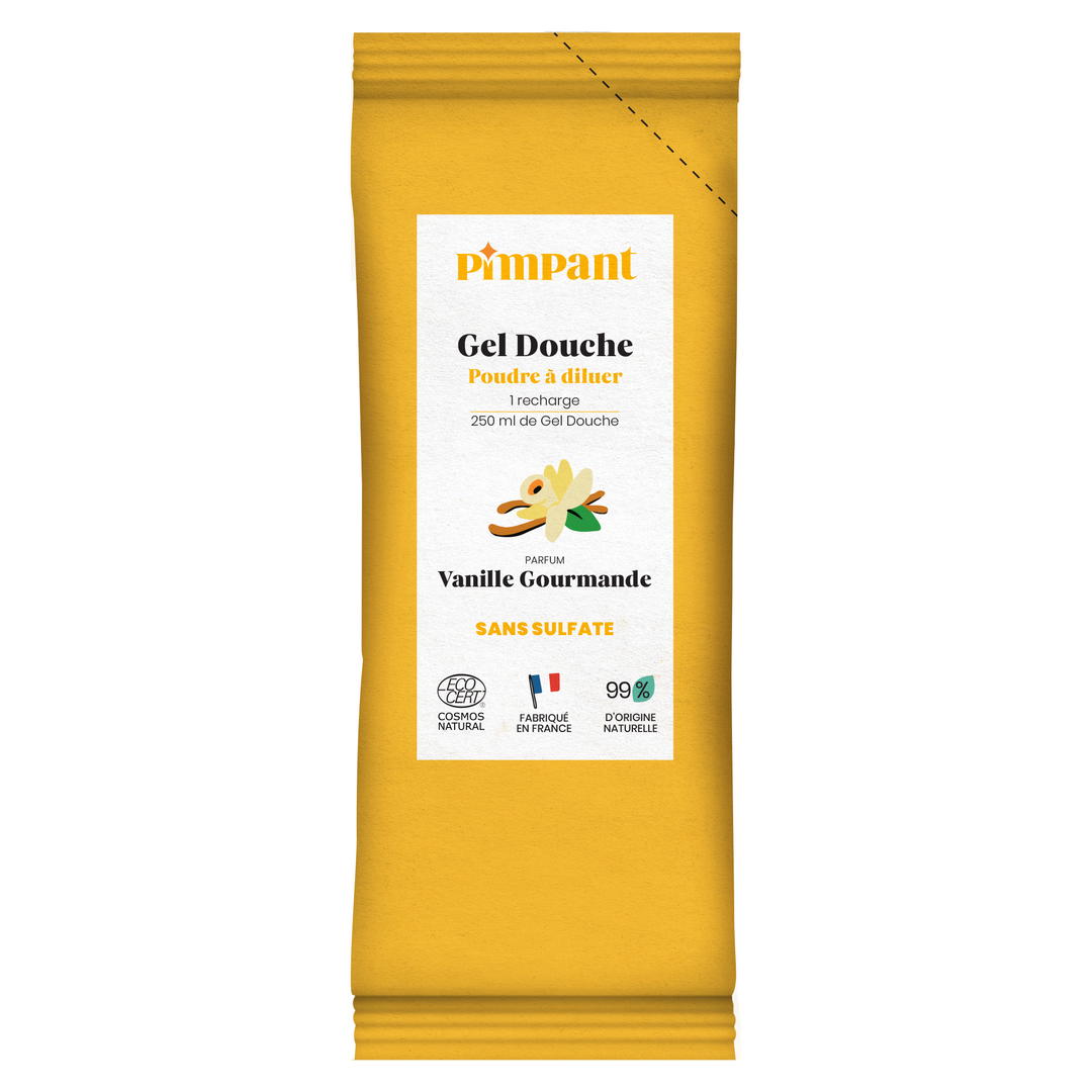 Stick recharge gel douche vanille en poudre à diluer