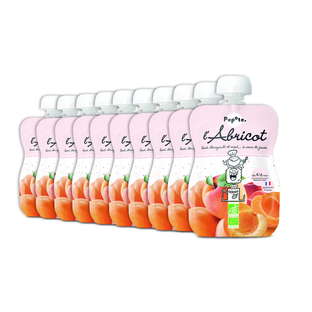 Pack Gourdes Abricot Bio (dès 4 mois) - 10x120g