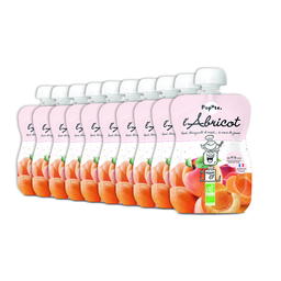 Pack Gourdes Abricot Bio (dès 4 mois) - 10x120g