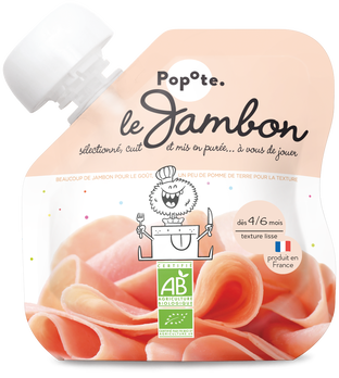 Gourde Jambon Bio - dès 6 mois