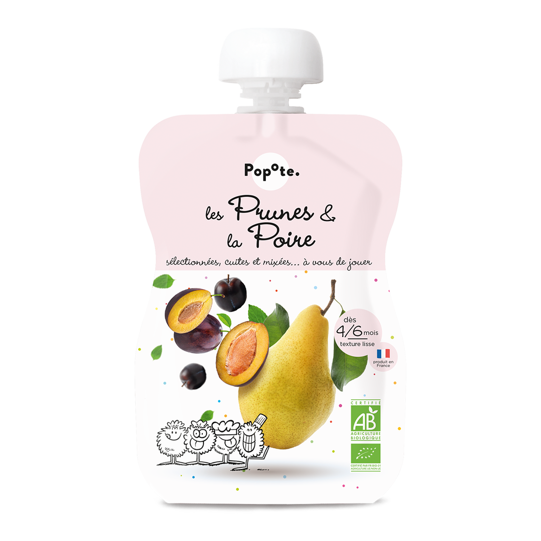 Gourde Prunes Poire BIO (dès 4 mois)