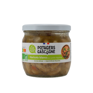 Haricots blancs aux petits légumes bio