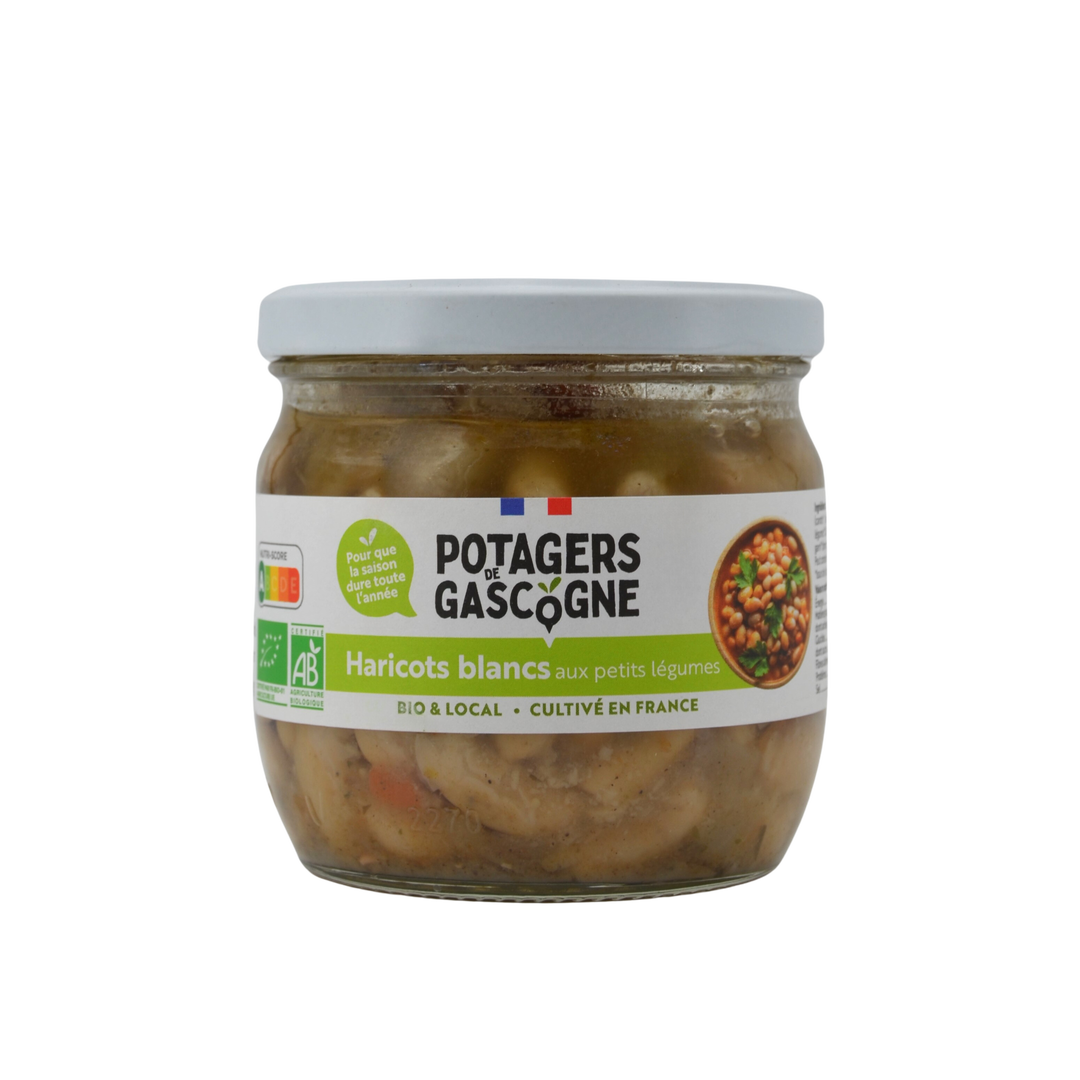 Haricots blancs aux petits légumes bio