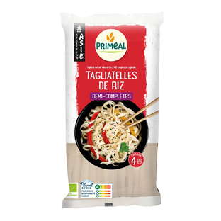 Tagliatelles de riz demi complet bio