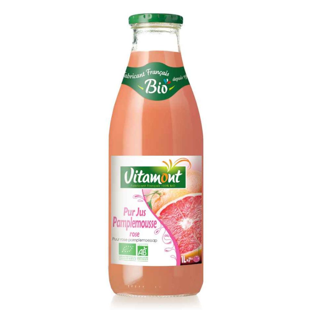Pur jus de pamplemousse rose bio