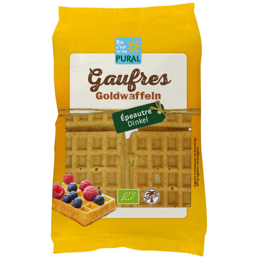 Bio Dinkel Goldwaffeln