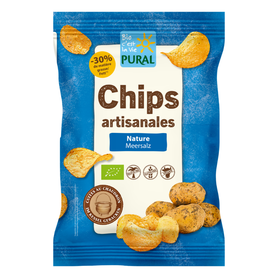 Bio Kartoffel Chips Meersalz, glutenfrei