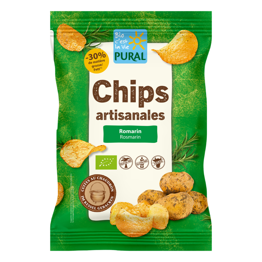 Bio Kartoffel Chips Rosmarin-Meersalz, glutenfrei
