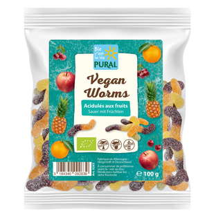 Bonbons vers vegan acidulés bio