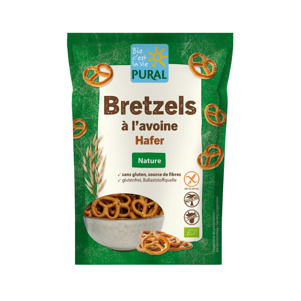 Bretzels à l'avoine sans gluten bio