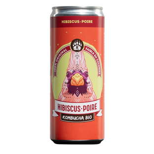 Kombucha Hibiscus et Poire Bio