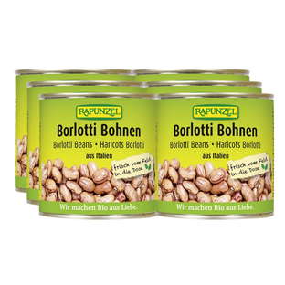 Bio Borlotti Bohnen, Karton 6 Stk.