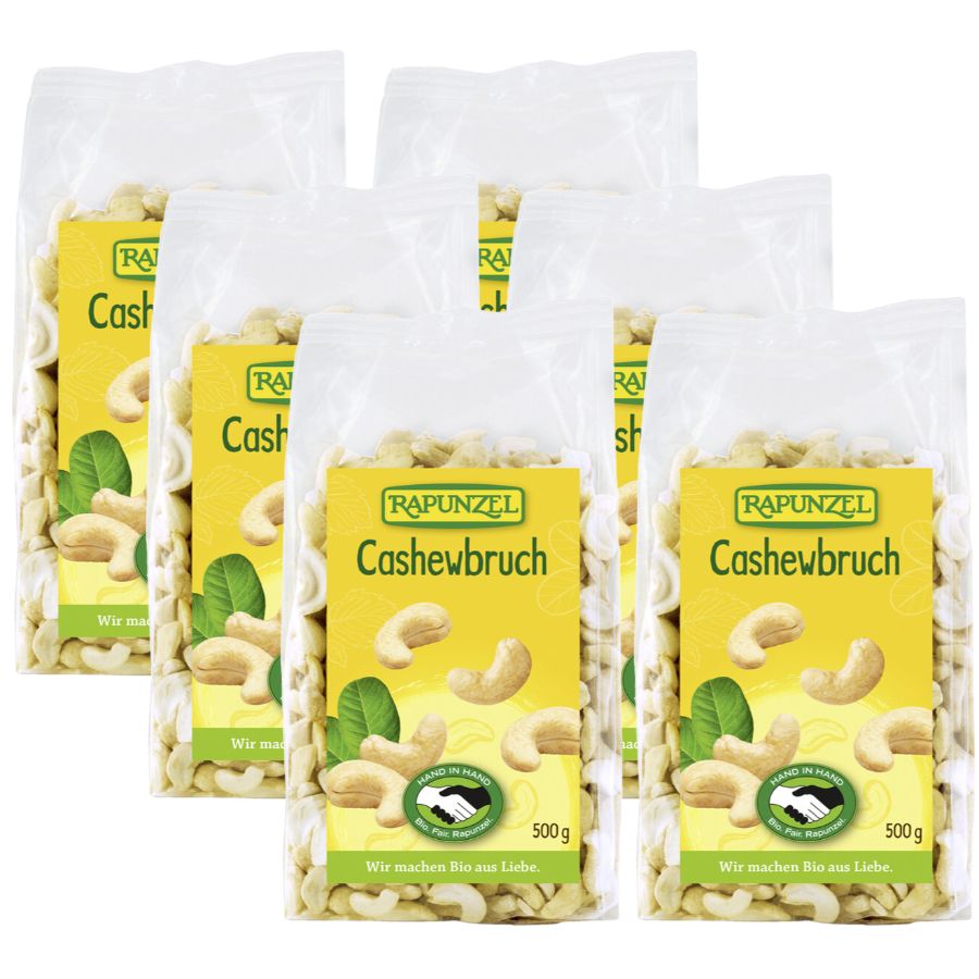 Bio Cashewbruch, Ganzer Karton 6 Stück