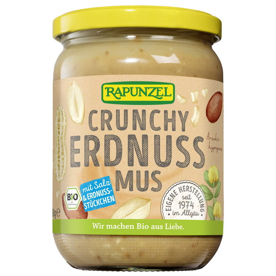 Bio Erdnussmus Crunchy mit Salz