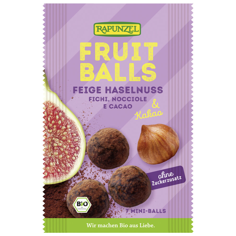 Bio Fruit-Balls Feige-Haselnuss & Kakao