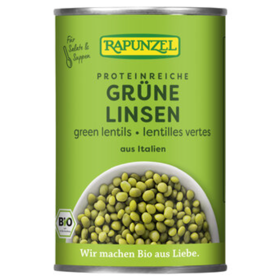Bio Grüne Linsen in der Dose