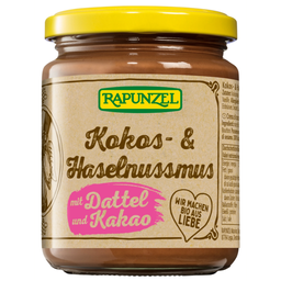 Bio Kokos- & Haselnussmus mit Kakao und Dattel