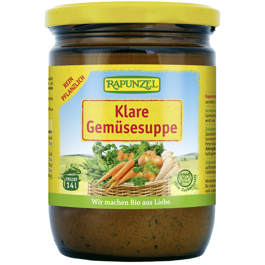Bio Klare Suppe mit Bio-Hefe
