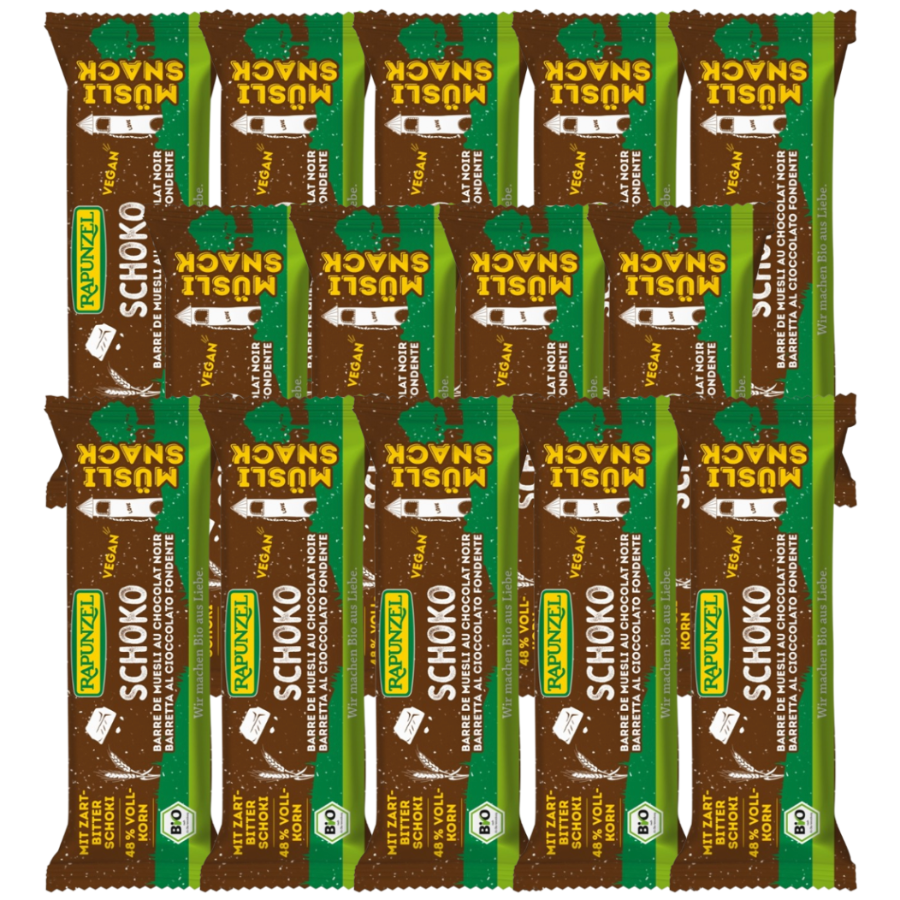 Bio Müsli-Snack Schoko, Karton 14 Stk.