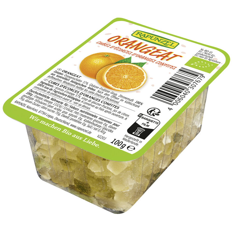 Bio Orangeat gewürfelt