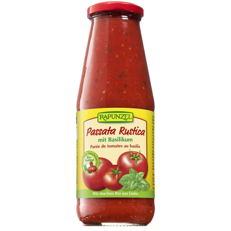 Bio Passata Rusica mit Basilikum