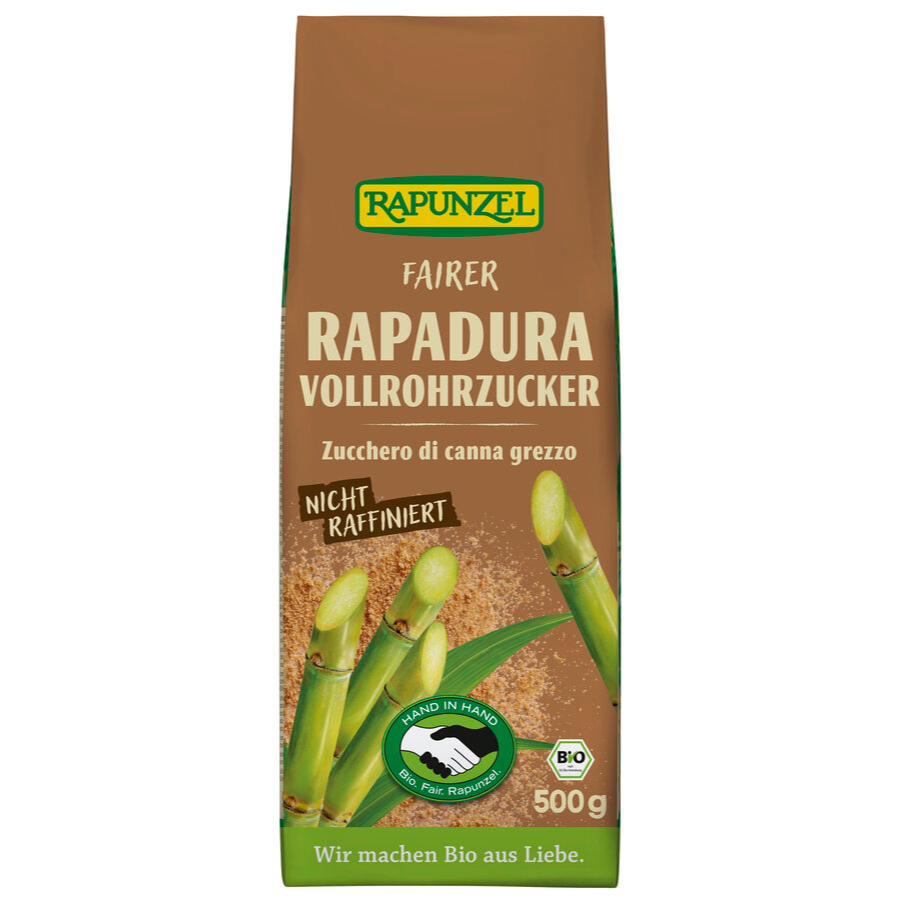 Bio Rapadura Vollrohrzucker, nicht raffiniert
