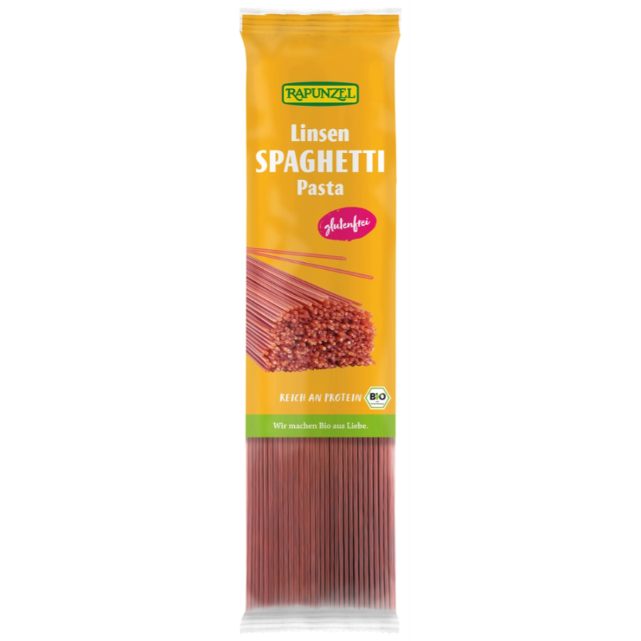 Bio Spaghetti aus gelben Linsen, glutenfrei