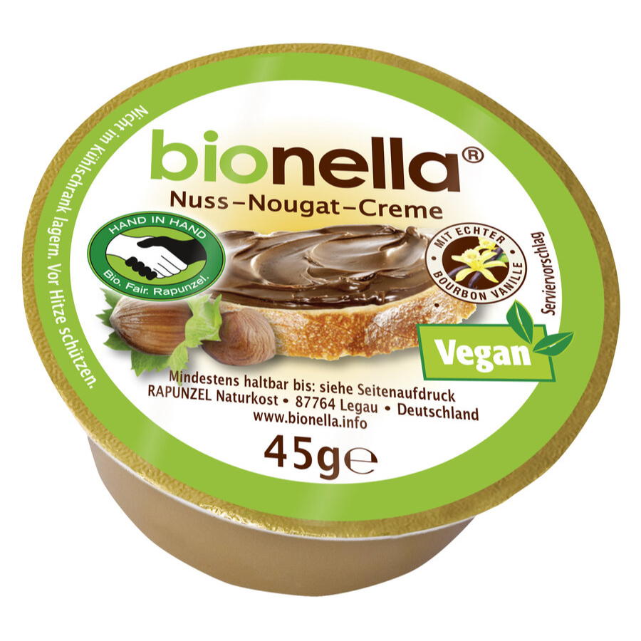 Bio veganes Nussnougat-Creme