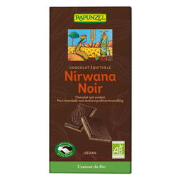 Chocolat Nirwana Noir 55% De Cacao Fourré Praliné Bio et Équitable