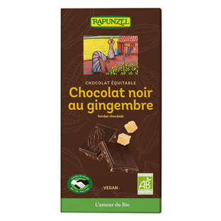 Chocolat noir gingembre bio et équitable