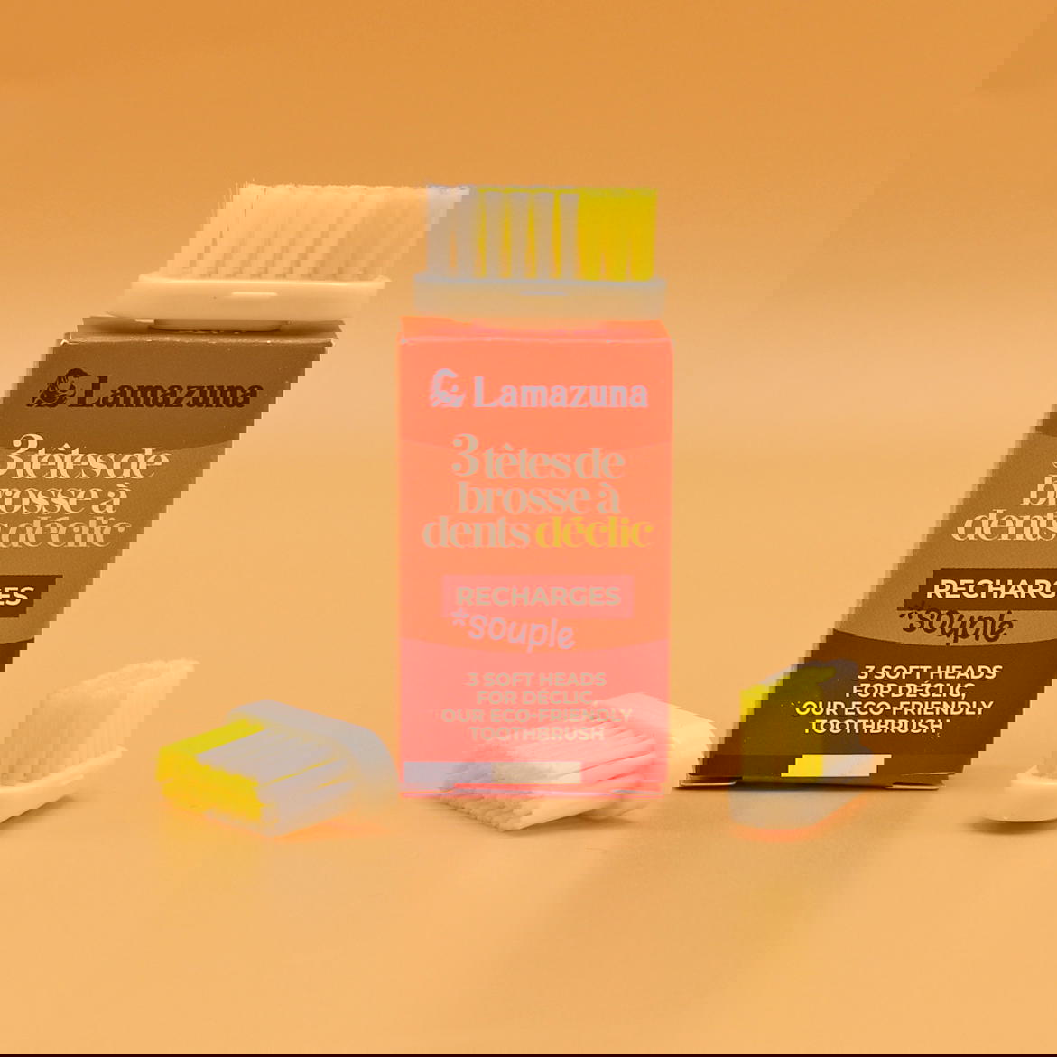 Recharge Têtes Brosse à Dents Souples x 3