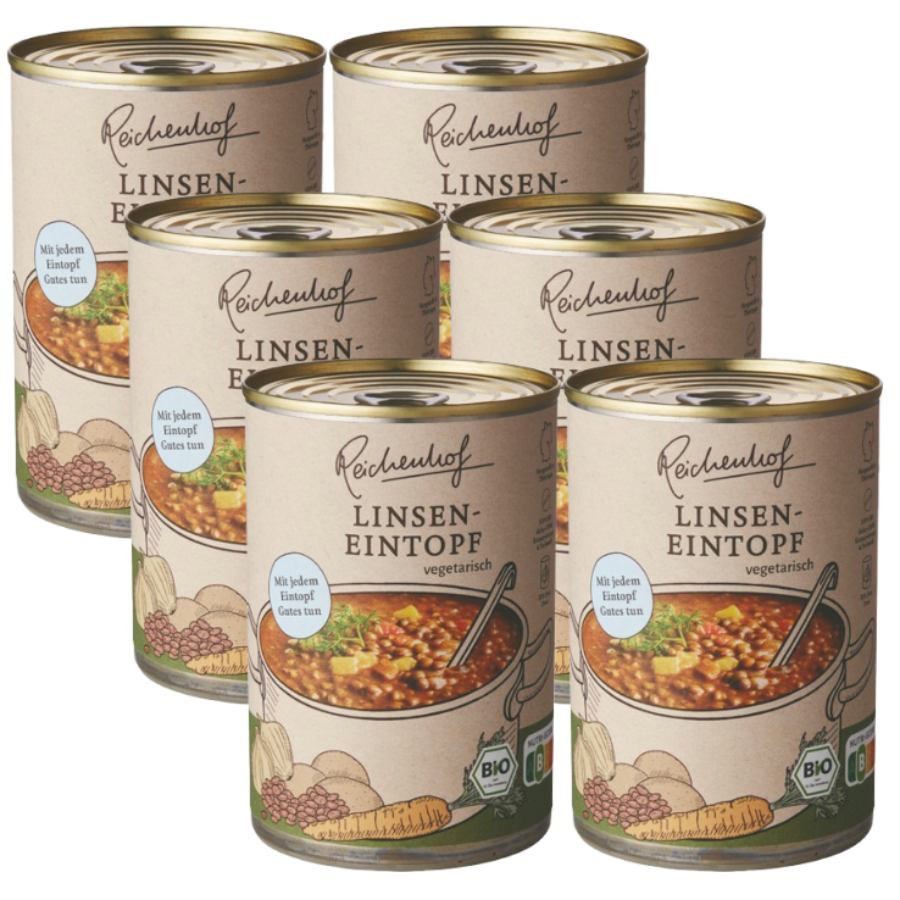 Bio Linseneintopf, Karton 6 Stk.