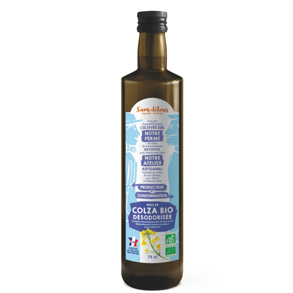 Huile de colza désodorisée bio