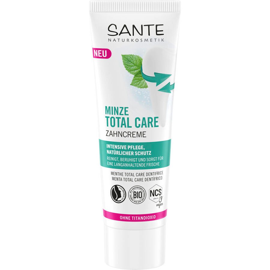 Zahncreme Minze Total Care mit Fluorid