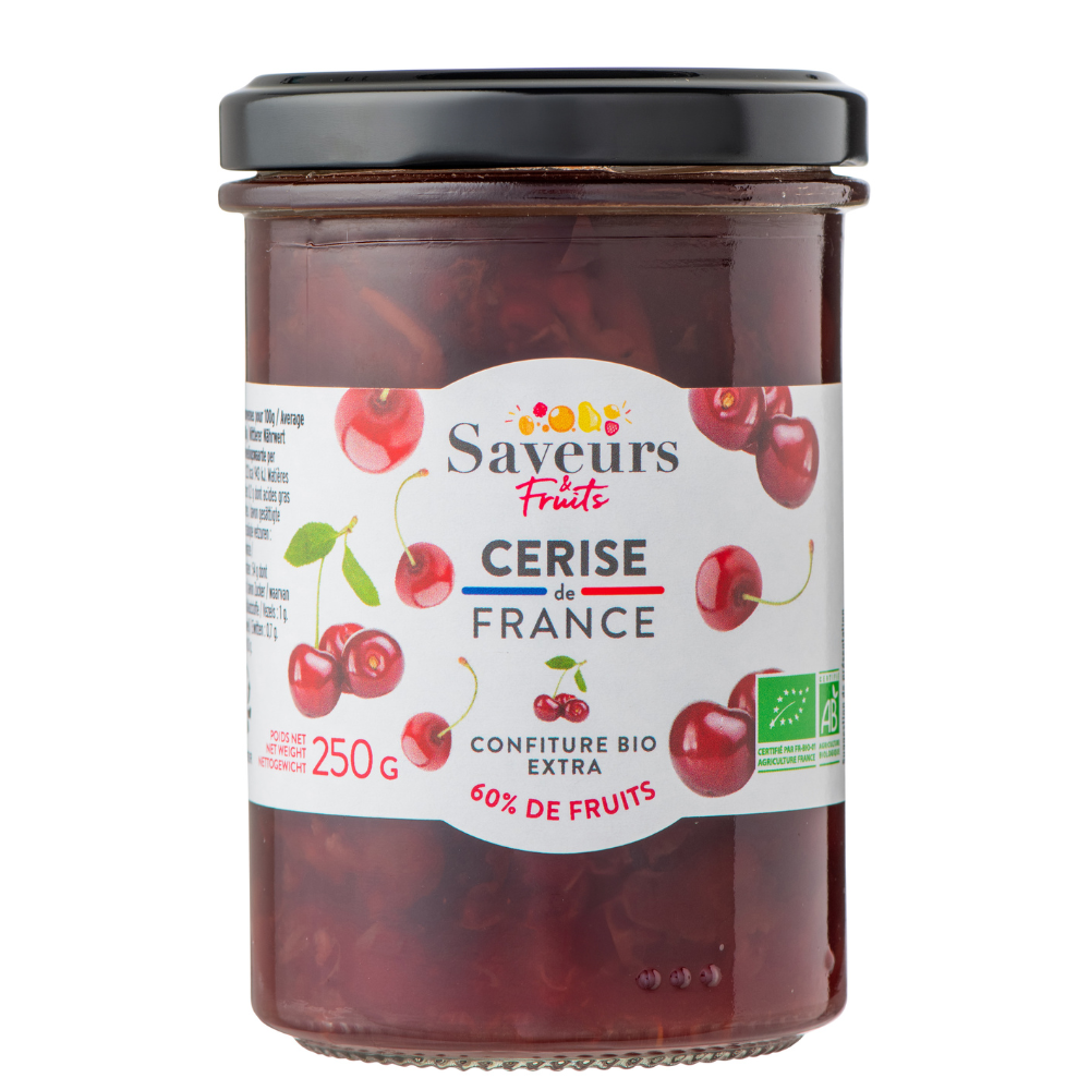 Confiture 60% cerise de France bio