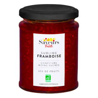 Sublime framboise - confiture moins sucrée bio