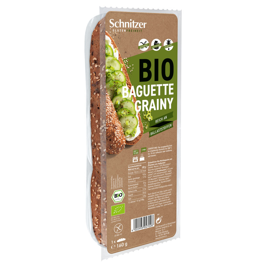 Bio Baguette Grainy, glutenfrei