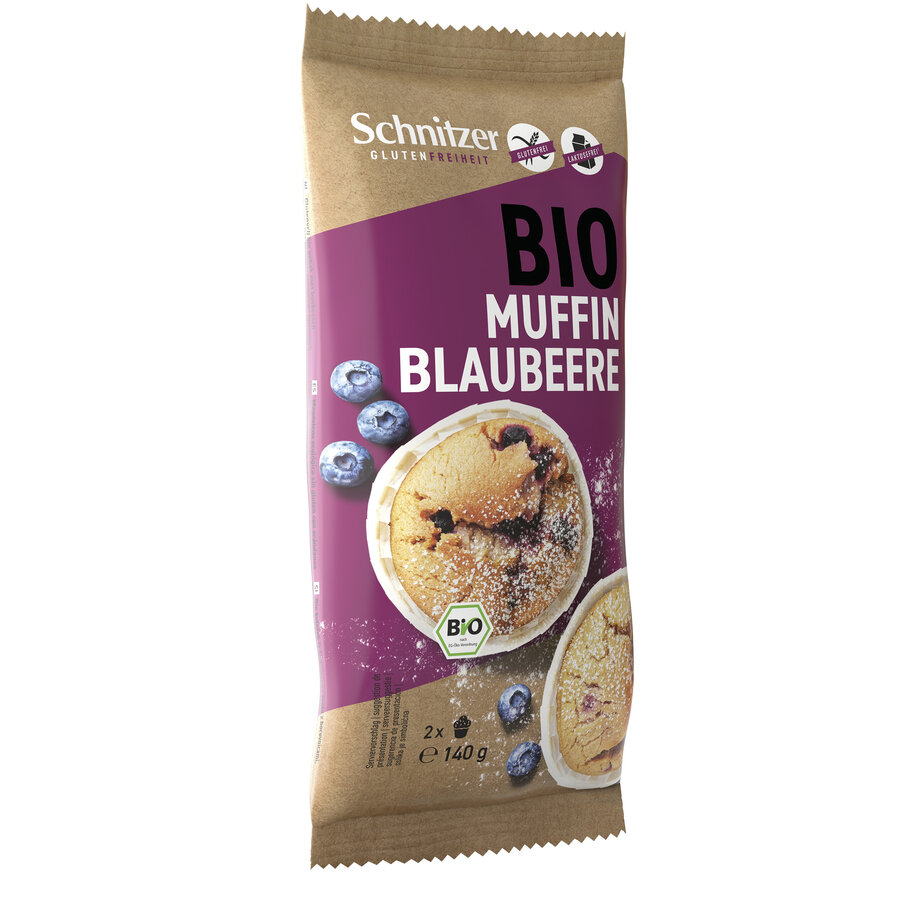 Bio Blaubeer-Muffins, glutenfrei