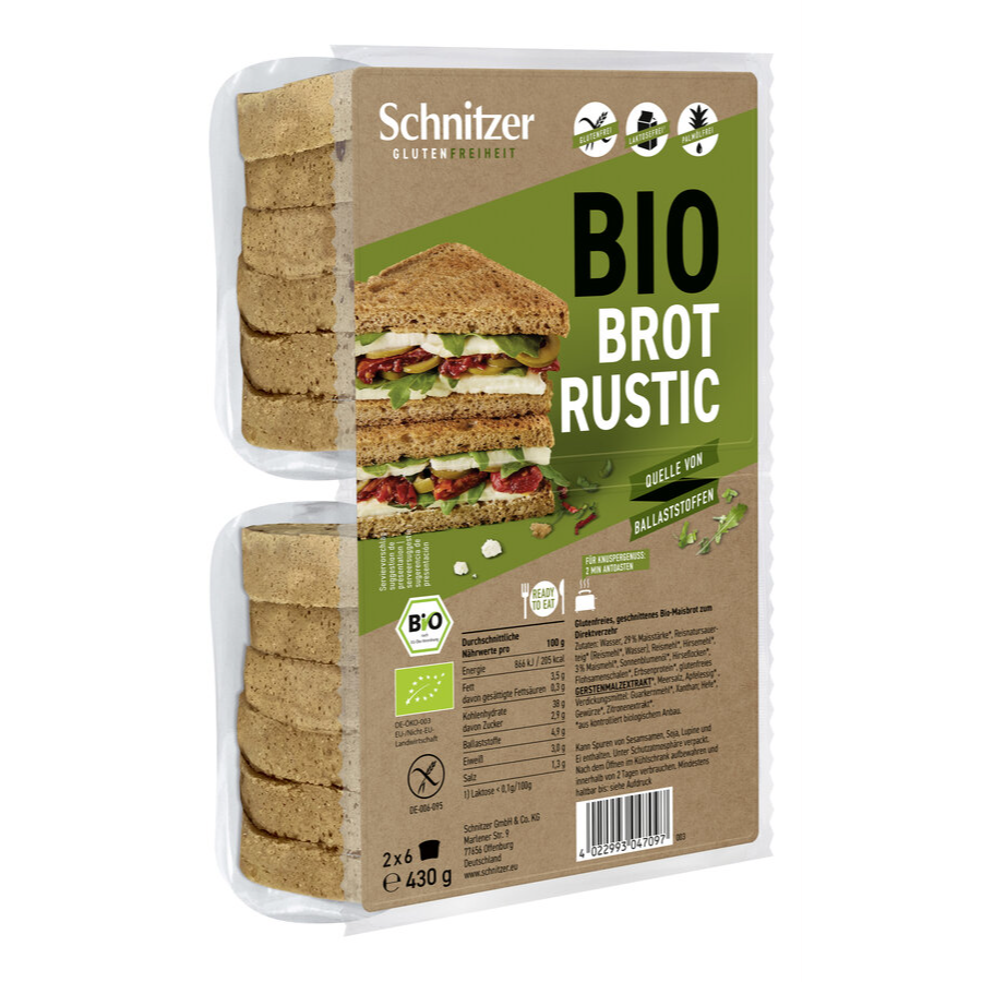 Bio Brot Rustic, glutenfrei