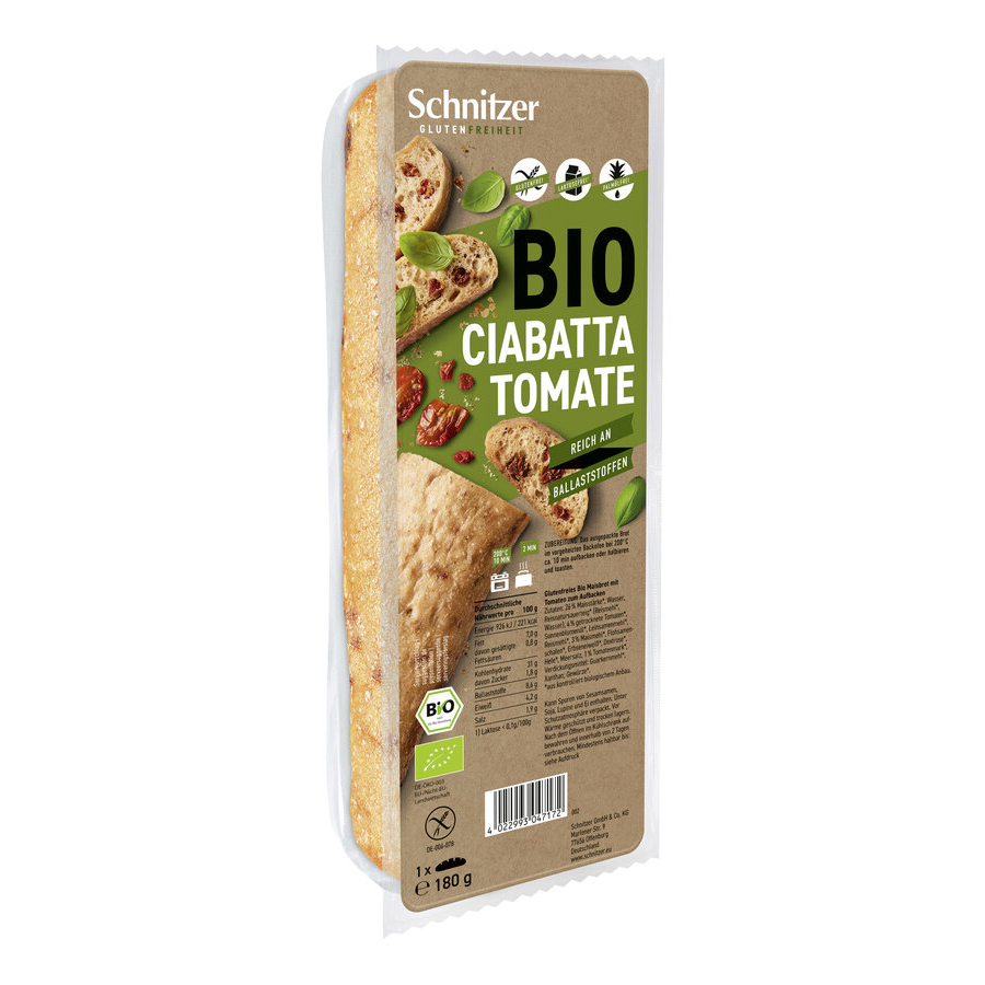 Bio Ciabatta Tomate, glutenfrei