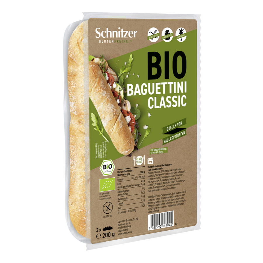 Bio Minibaguettes, glutenfrei