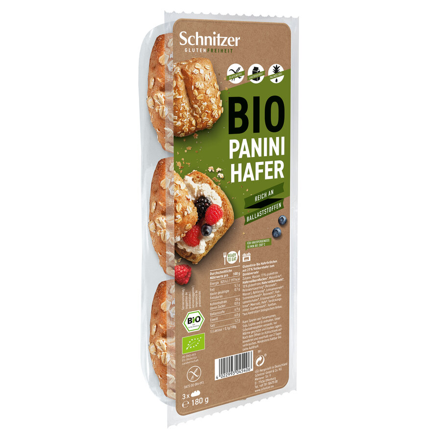 Bio Panini Hafer, glutenfrei