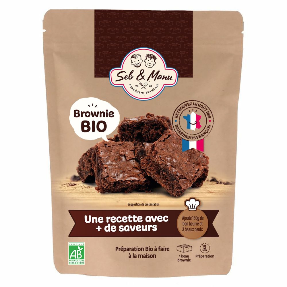 Préparation pour brownie au chocolat bio