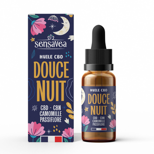 Huile de CBD sommeil 20% et plantes
