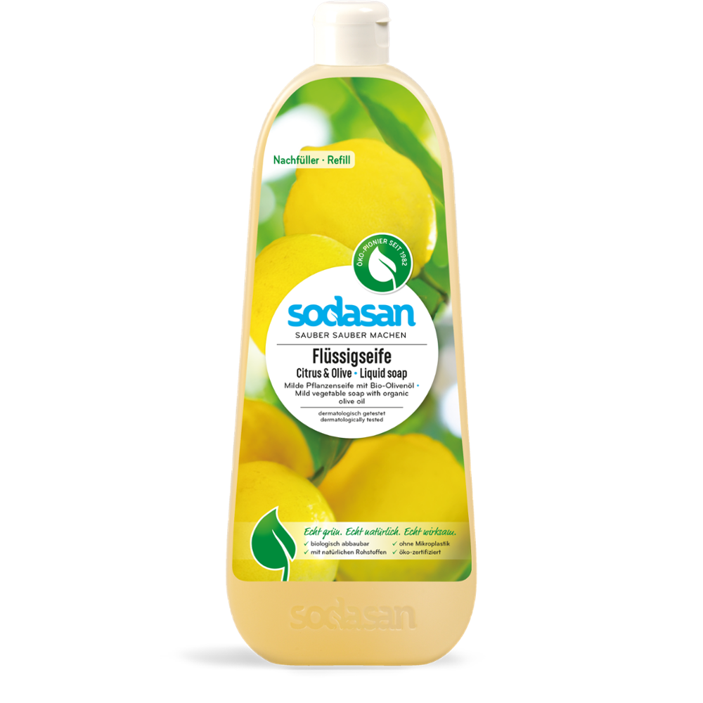 Flüssigseife Citrus & Olive, Nachfüller 1l