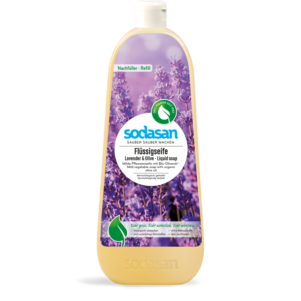 Flüssigseife Lavendel & Olive, Nachfüller 1l
